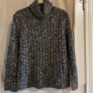 CHICO’s Heavy Cable Knit Cowl Sweater